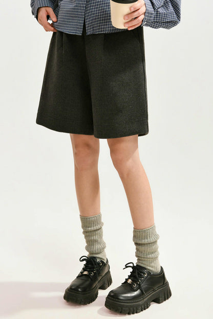 Sheep Wool Wide Leg Pants