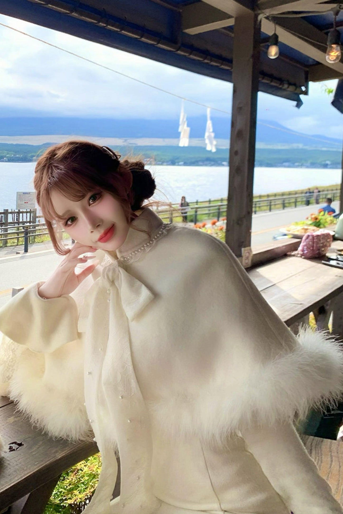 Sweet girly shawl cape