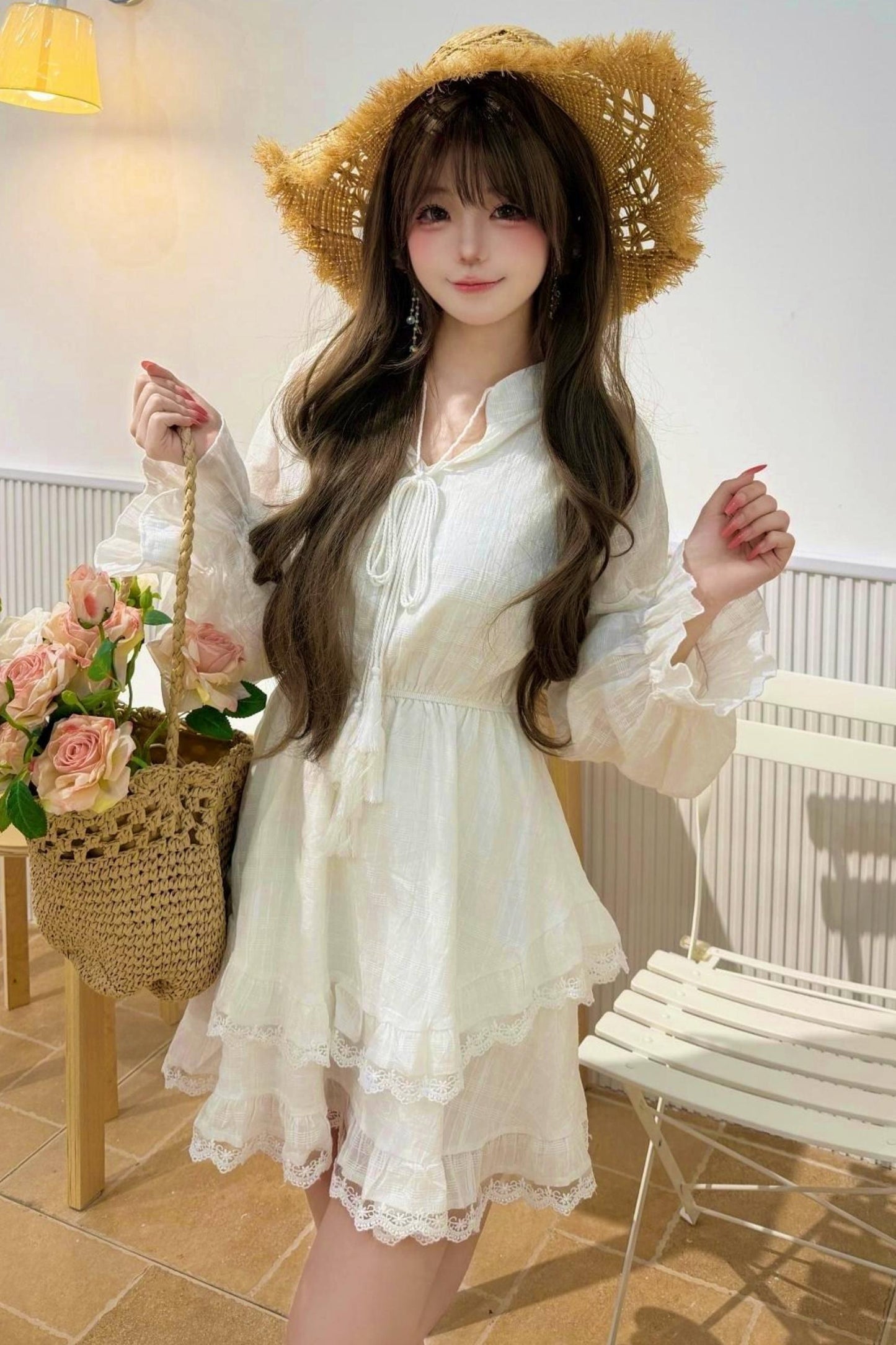 Elegant Lace Garden Dress
