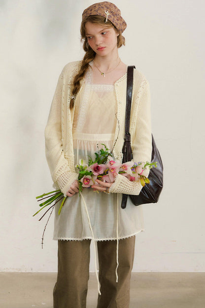 ストリートニットカーディガン