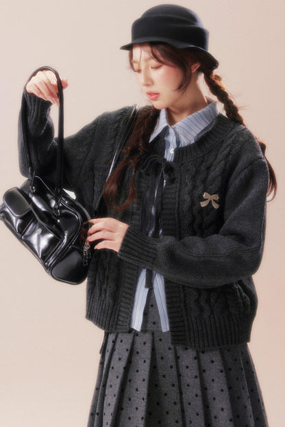 Midnight Moon Bow Sweater