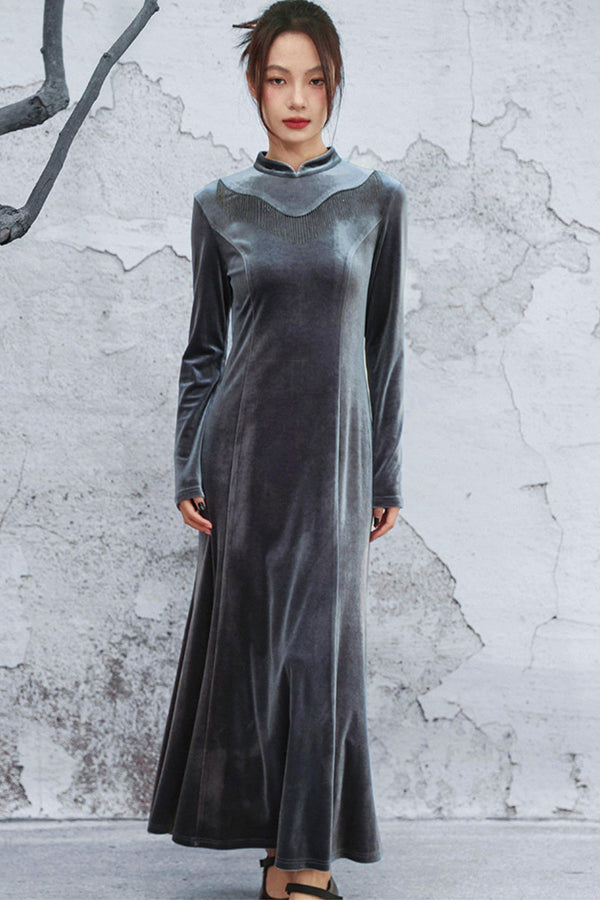 Eternal Night Velvet Dress