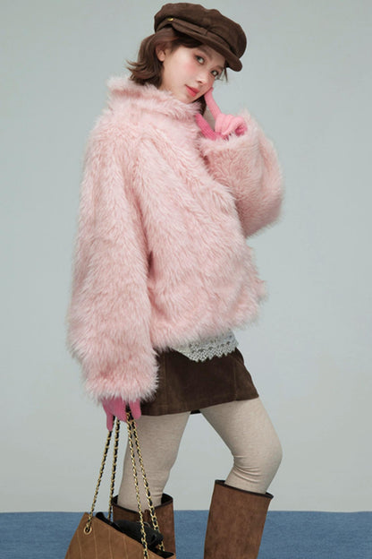 フラッフィートリムジャケット