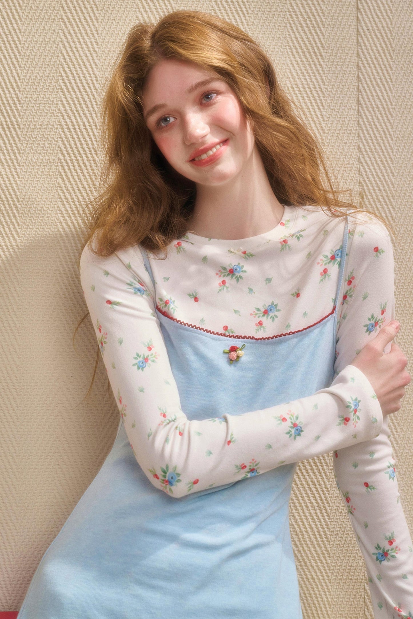 Baby Floral A-Line Flower Dress + Suspender Dress