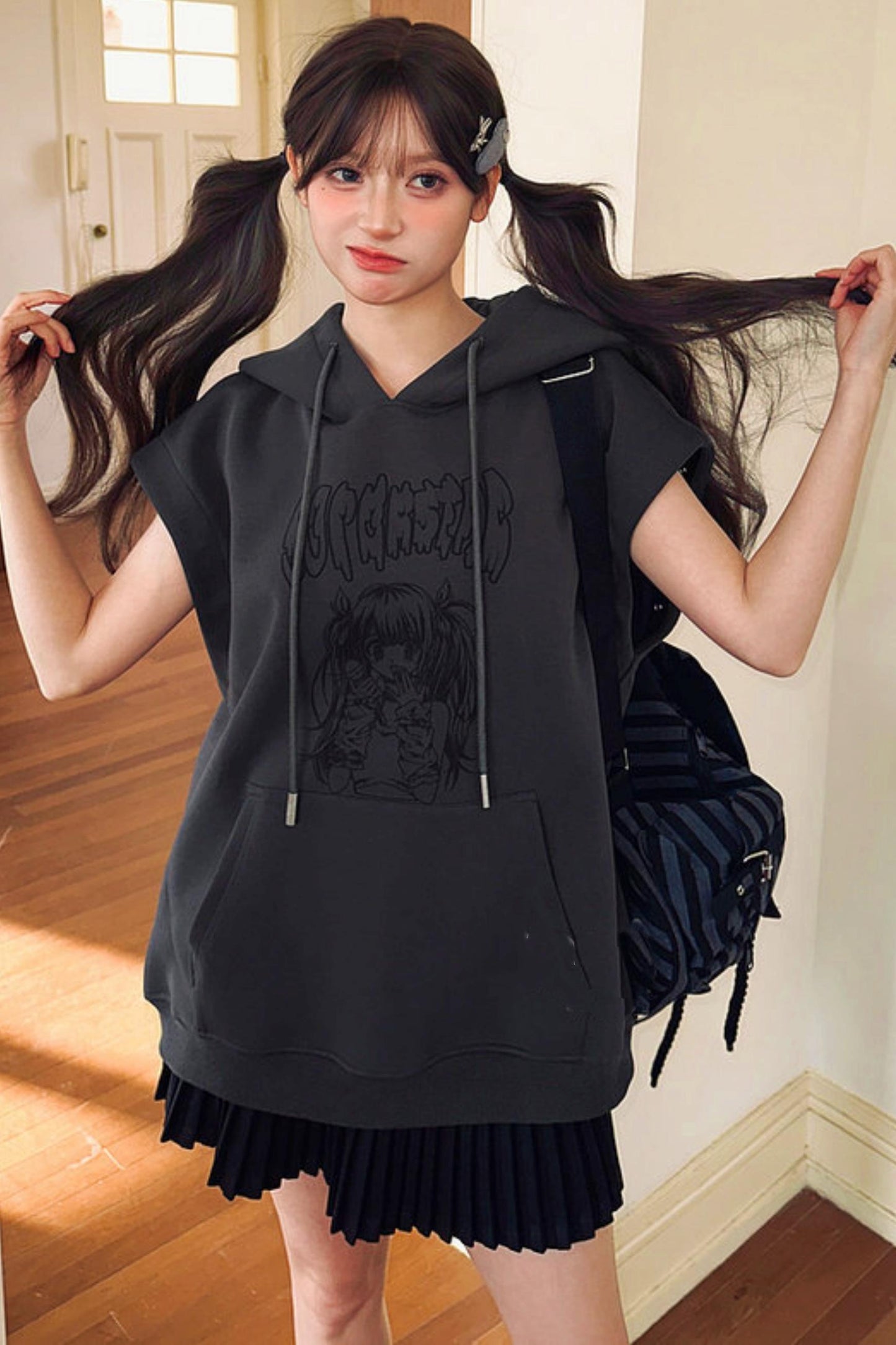 Sweet Cartoon Hooded Tops