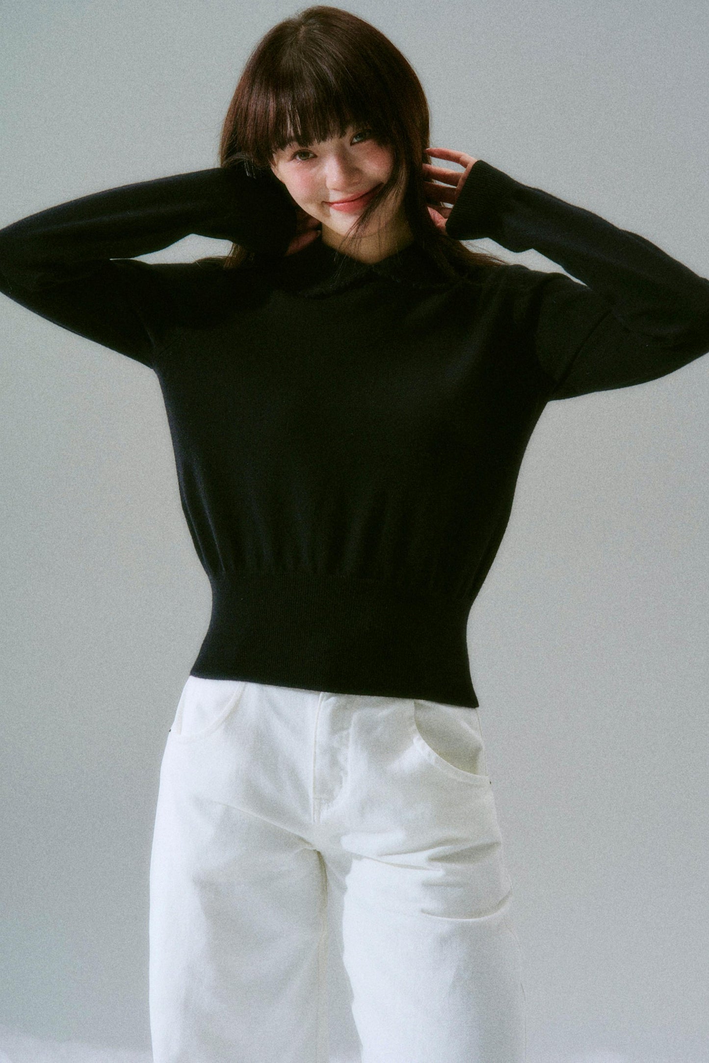 Crochet Crew Neck Top