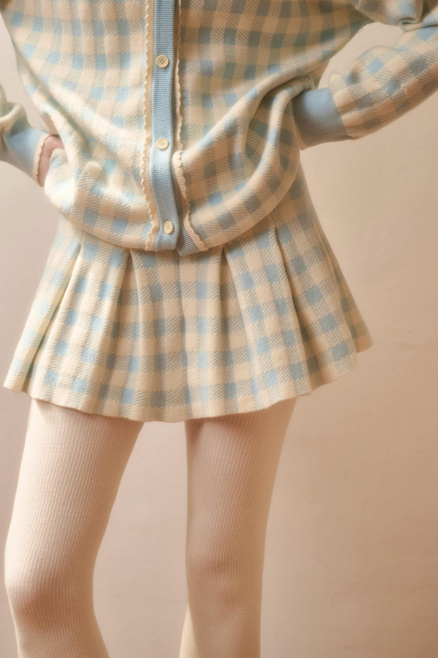 スイートチェックジャケット+スカート