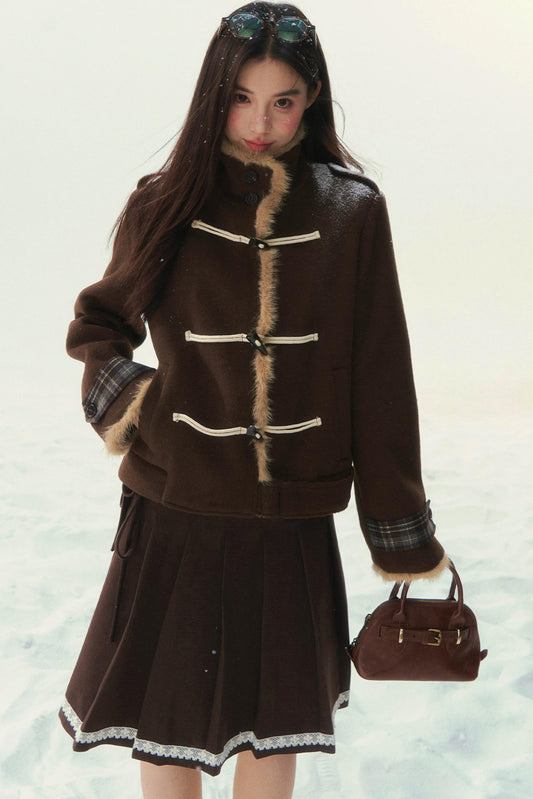 Retro Oak Horn Button Jacket