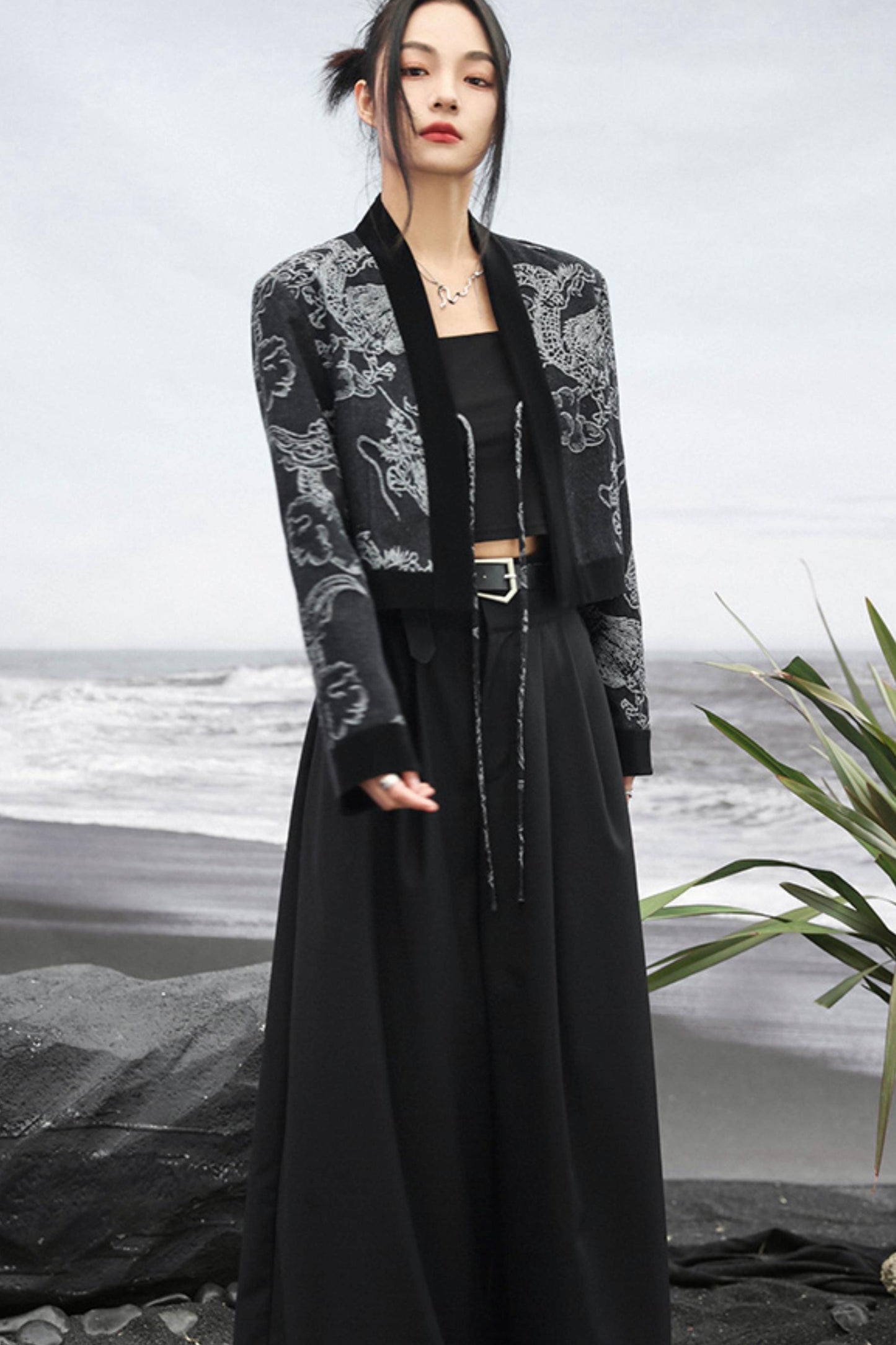 ドラゴンジャカードデニムジャケット