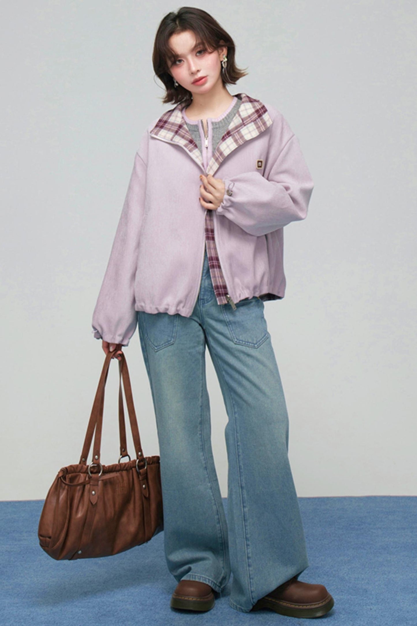 リバーシブルパズルチェックジャケット