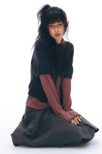 Y2Kニットカーディガン