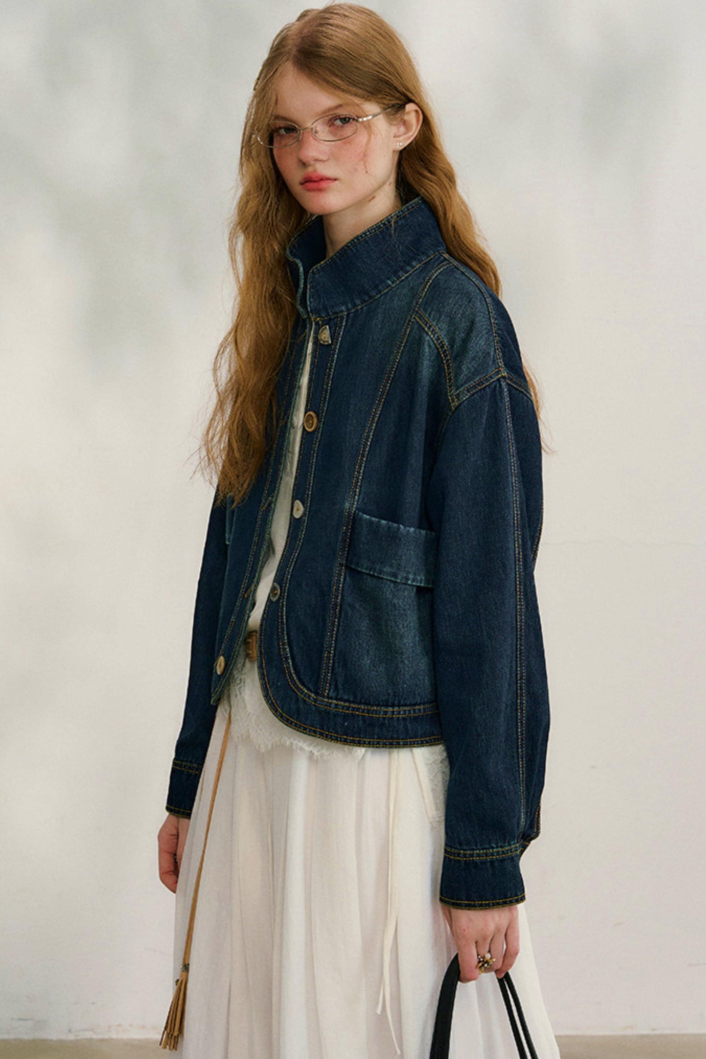 유롱 데님 재킷