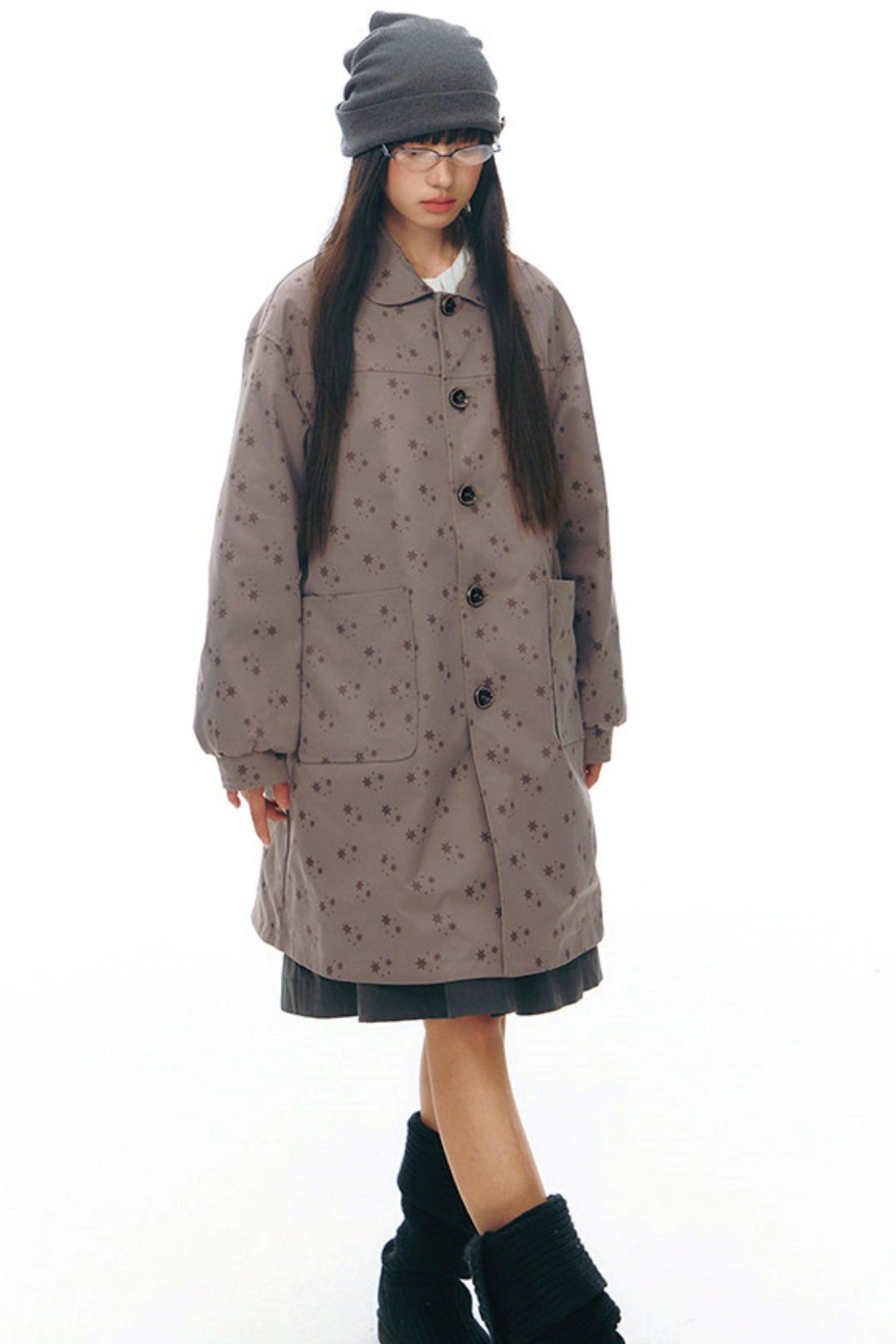 ダブルサイドドールカラーコート