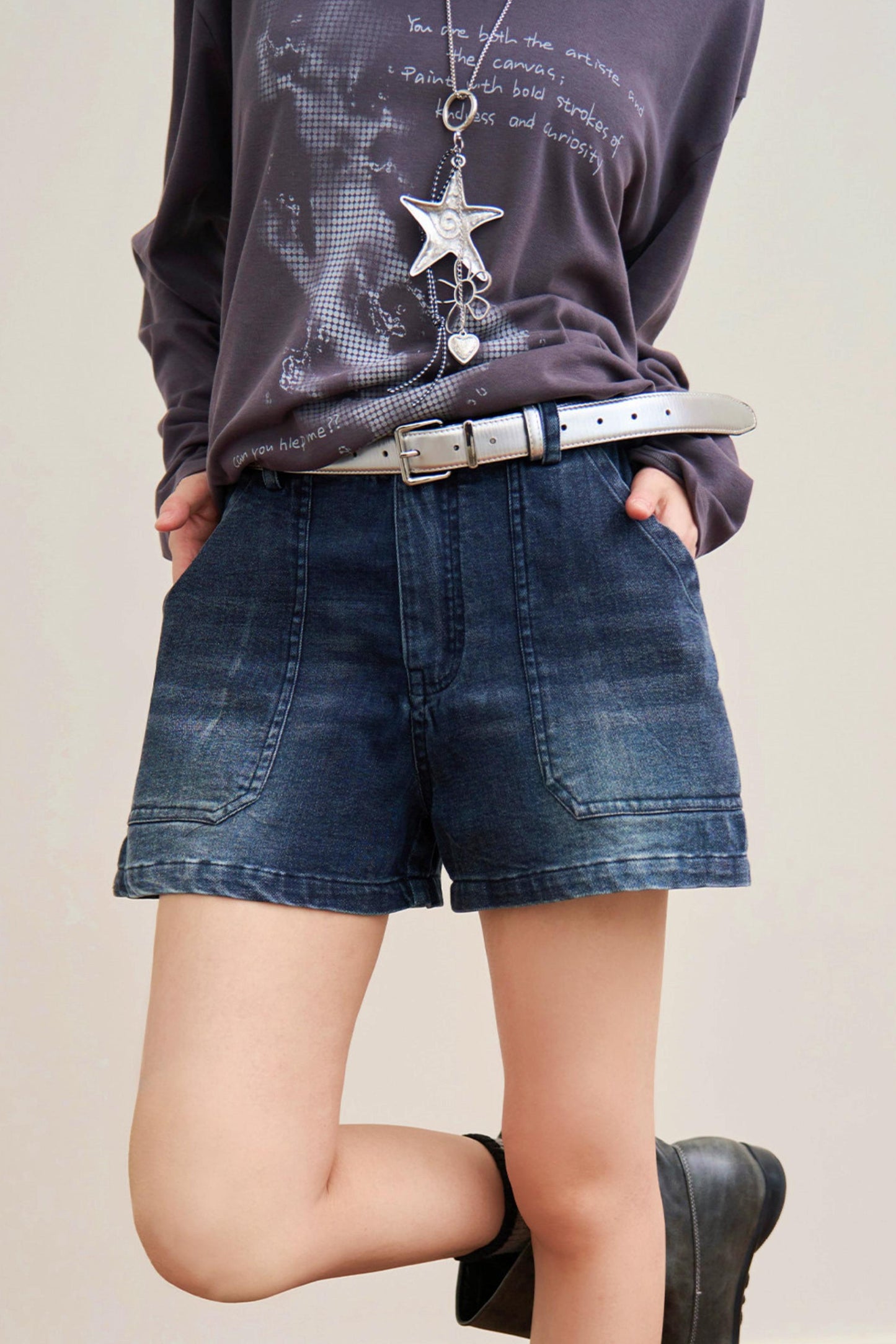 Faded Memories Denim Shorts