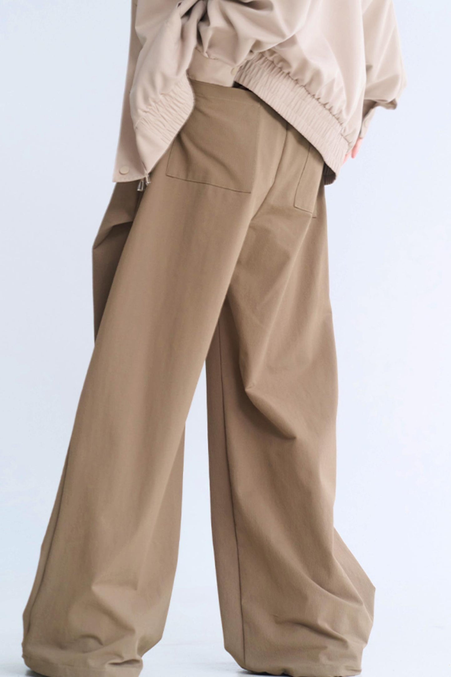 Minimalist Wide Leg Casual Pants