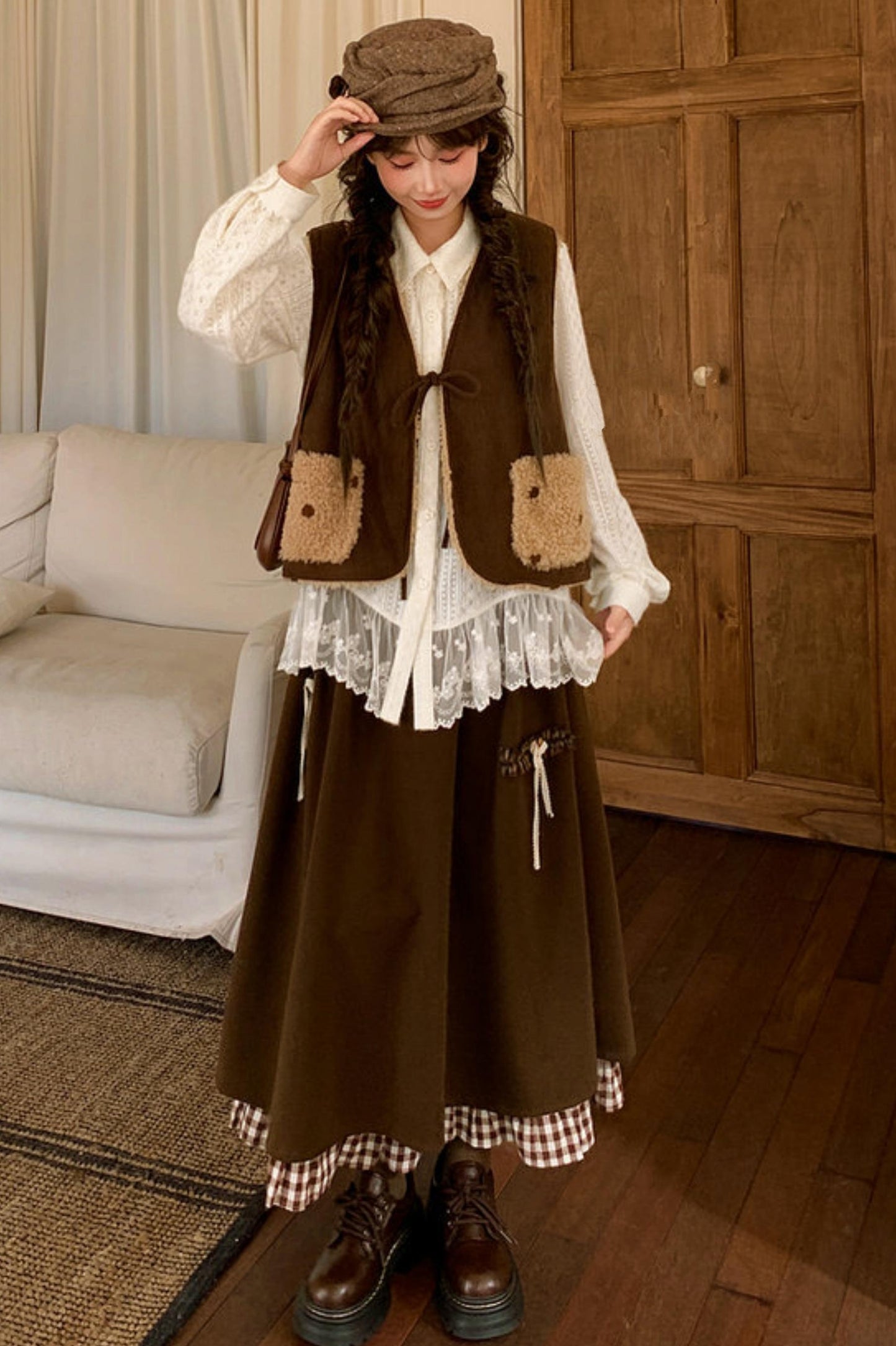 Mori Lace Patchwork Blouse