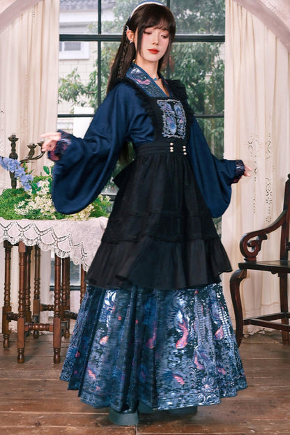 Embroidered Lace Overskirt