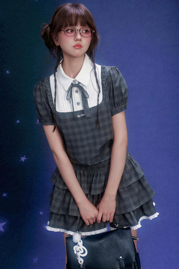 チェックケーキドレス