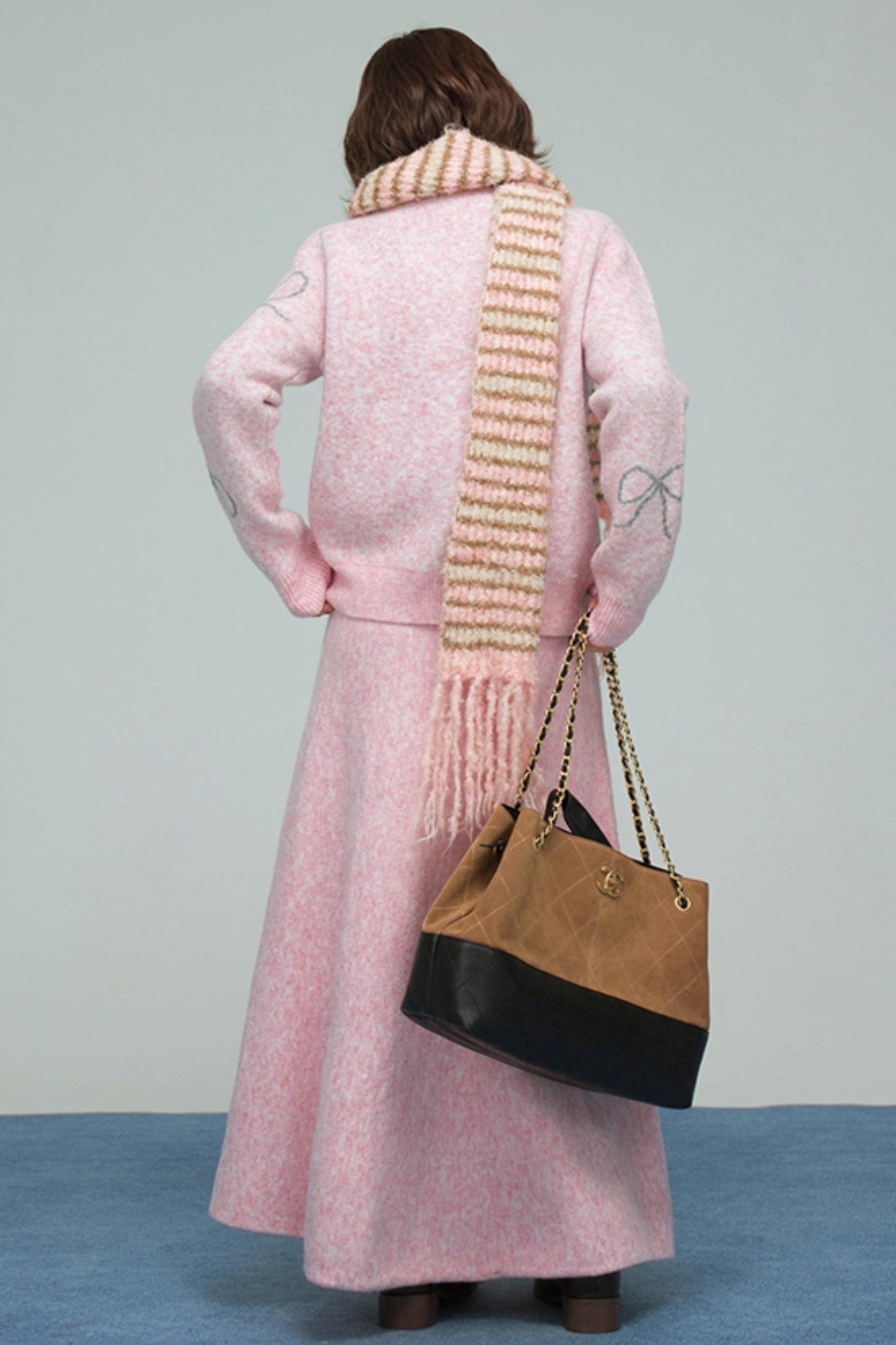 スウィートジャカードニットカーディガンセット