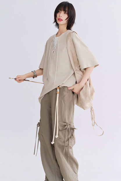 Gravity Faux Two Piece Contrast T-Shirt