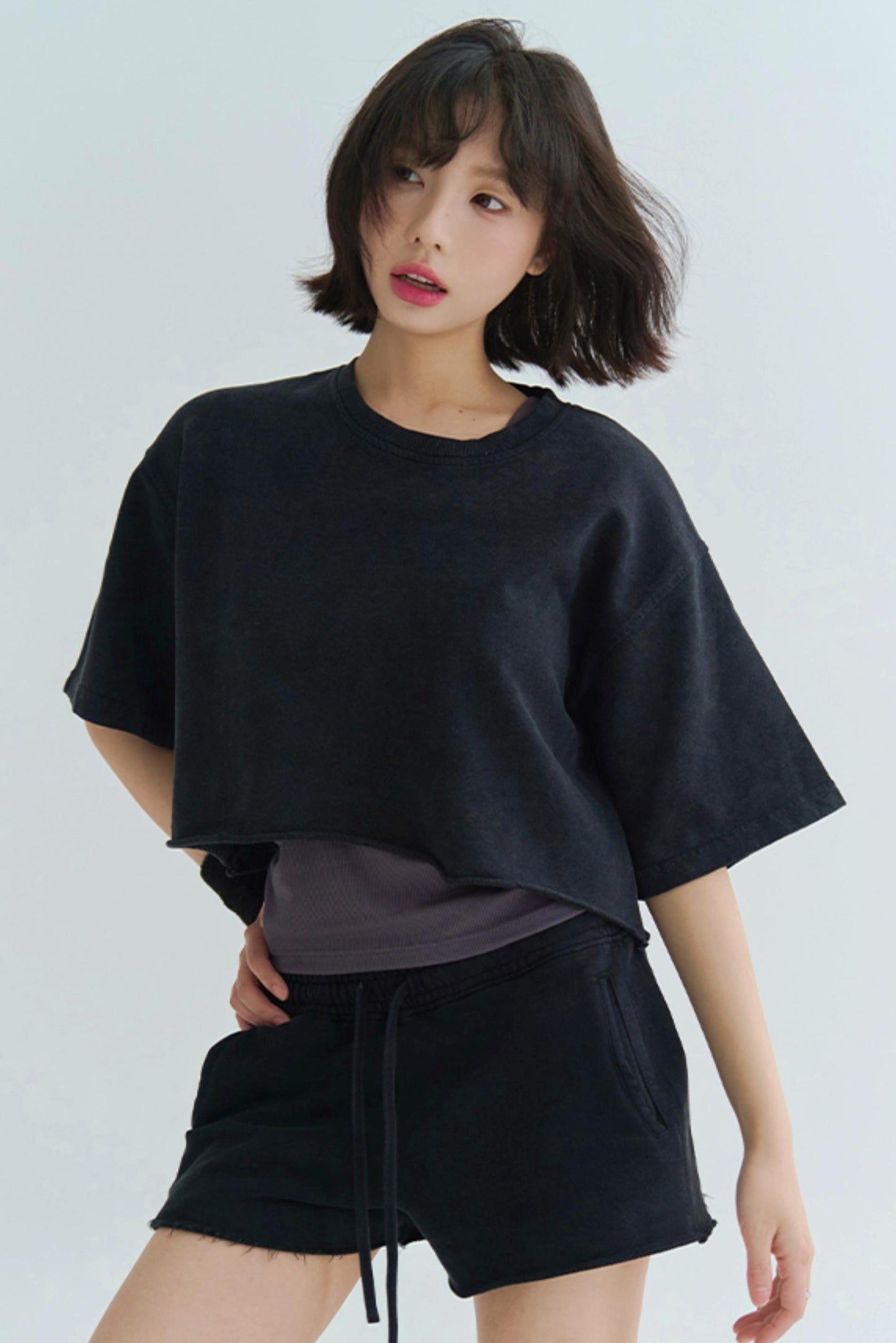 Top de Ocio Lavado + Pantalones Cortos