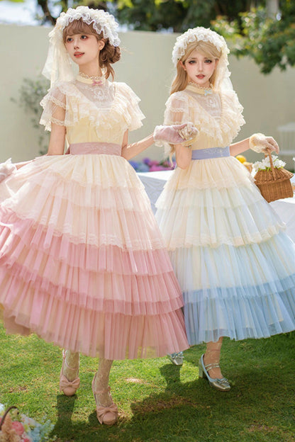 Sweet Gradient Princess Dress + Accessories