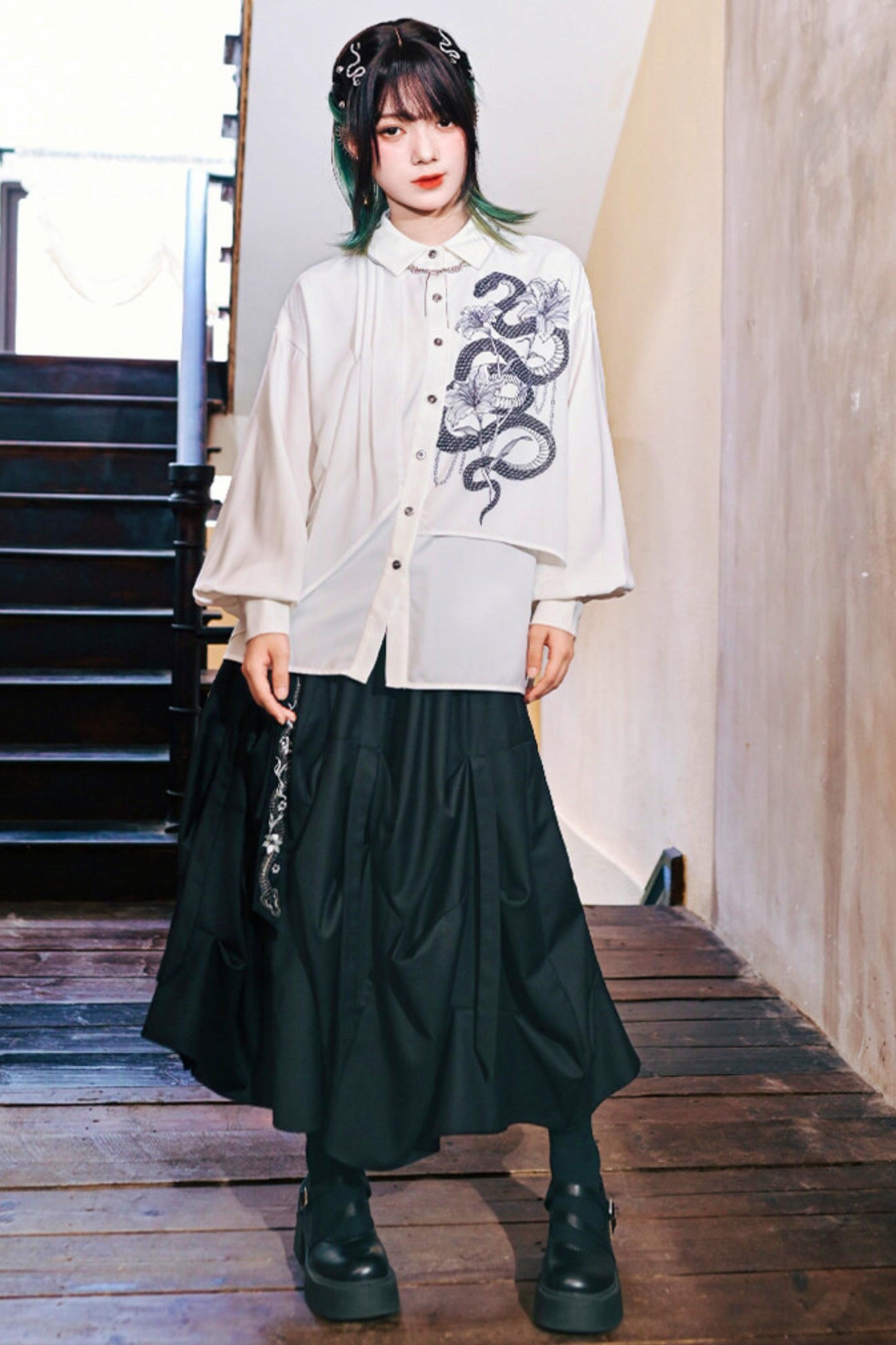 Dark Realm Chiffon Blouse