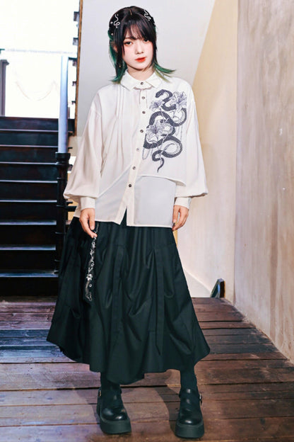Dark Realm Chiffon Blouse