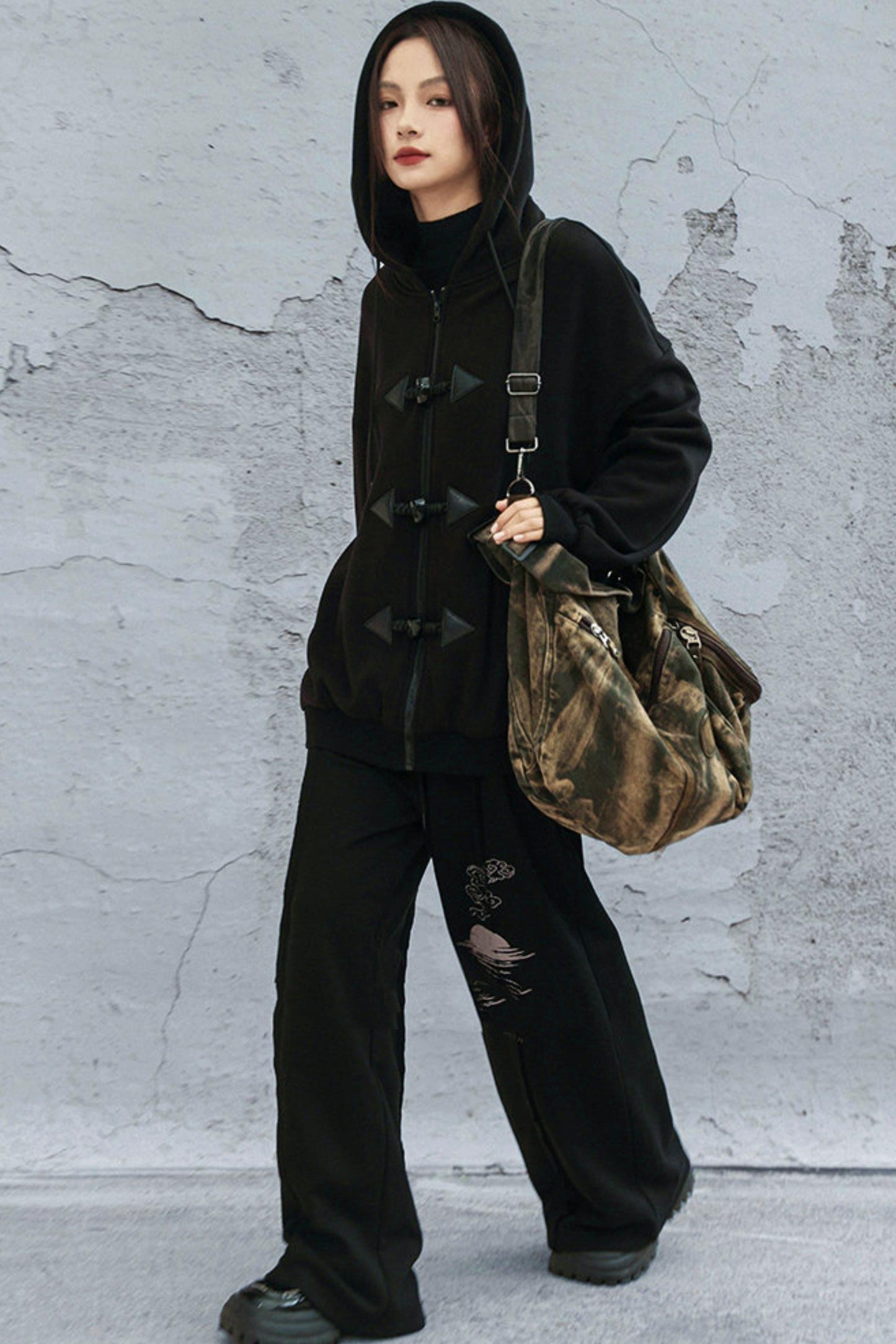 Distressed Washed Denim Bag