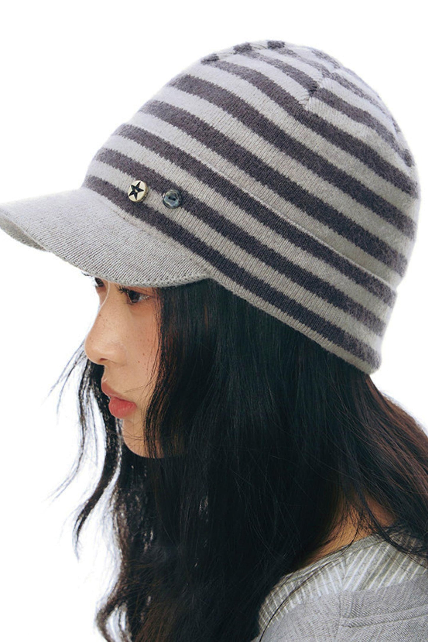 ボーダーニットキャップ