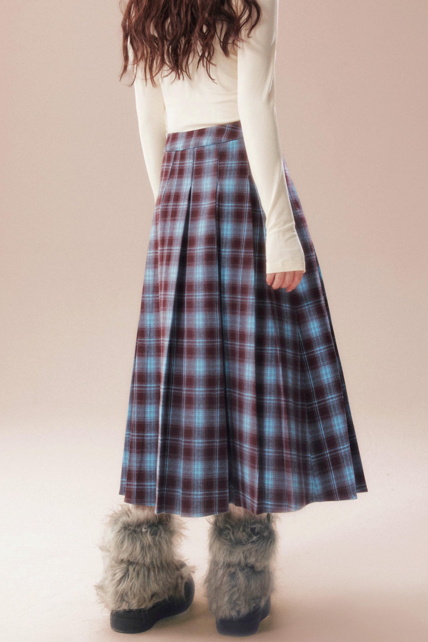 レトロチェックスカート