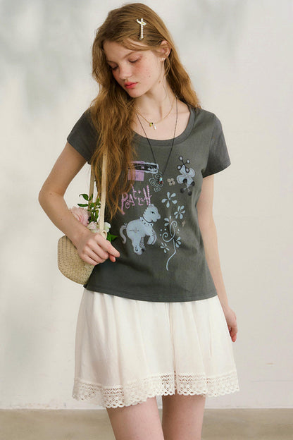 スイートフレンチレーススカート