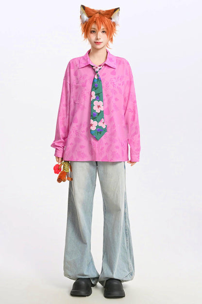 フローラルフラワーブラウス