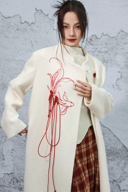 フォーミンクエンブロイダードコート