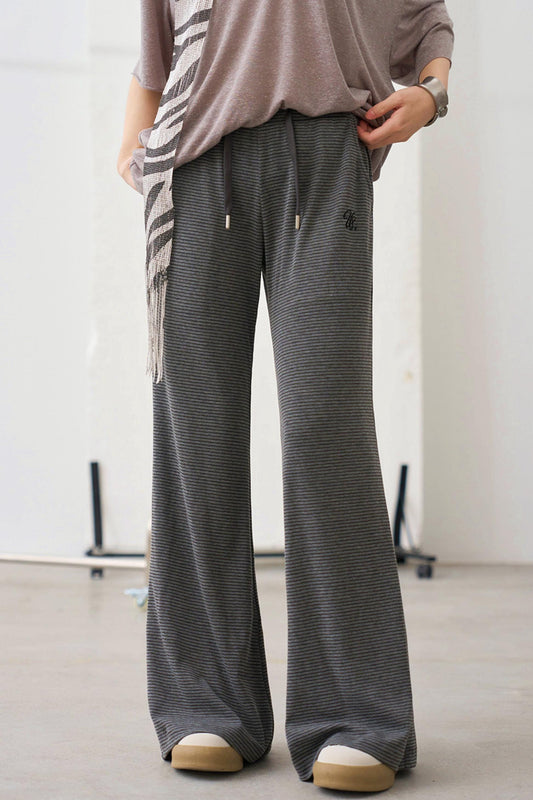 Lässige gestreifte Hose