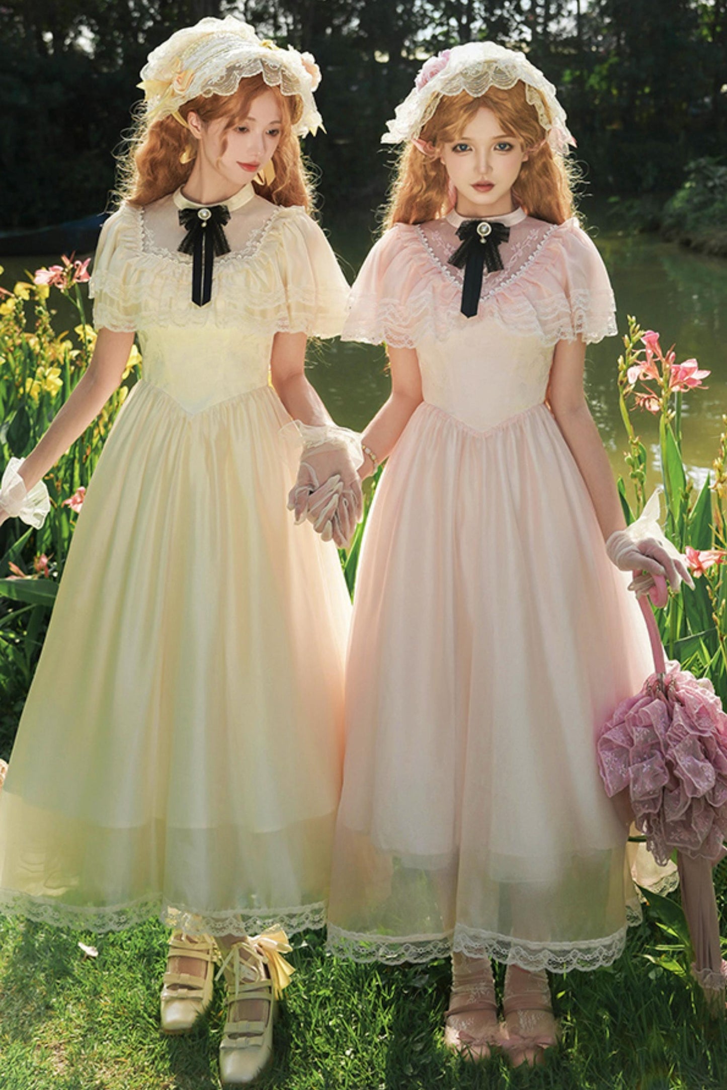 ツインエドワードカラーロリータドレス