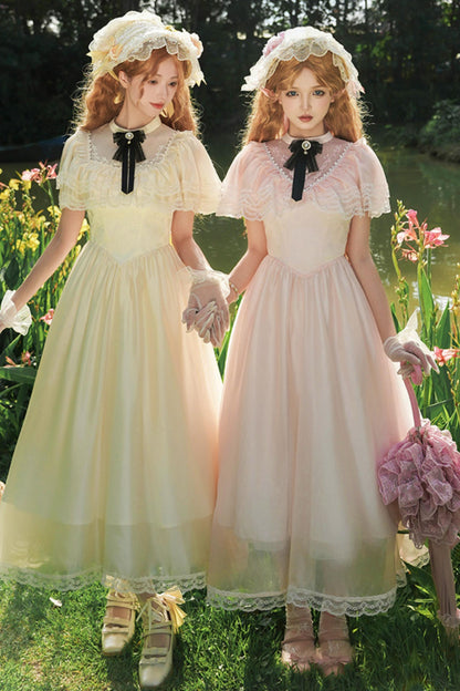 ツインエドワードカラーロリータドレス