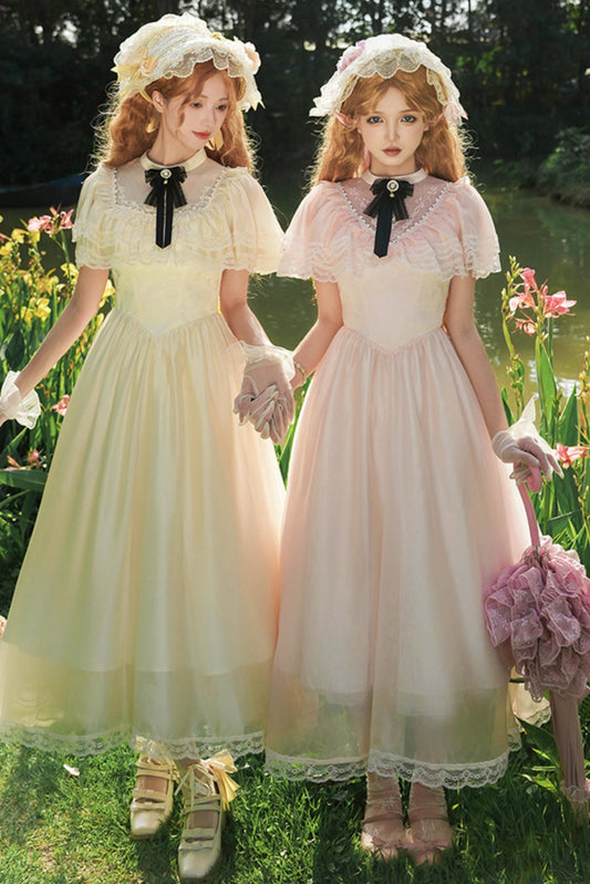 ツインエドワードカラーロリータドレス