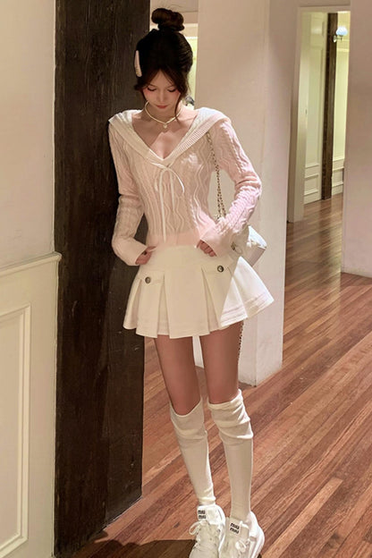 Sweet Sailor Knit + Skirt