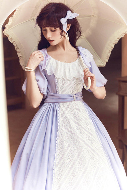Robe Lolita de Servante avec Dentelle et Rubans
