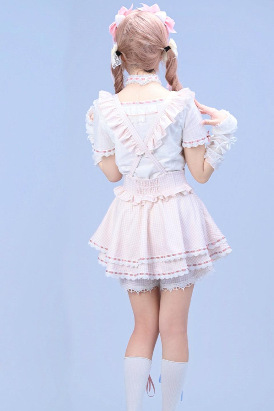 [Pre-order Item] Doll Girly Ryousangata Top + Skirt