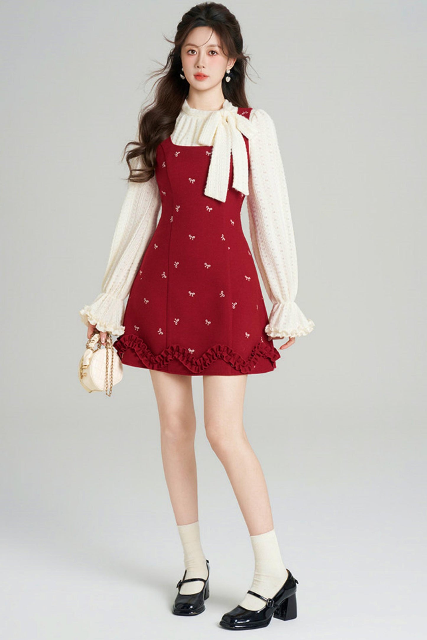 Sweet Red Vest Dress + Top