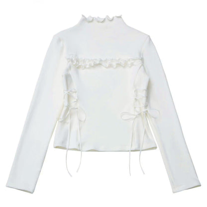 Plaid Skirt + Coat + Top + Leg Warmers