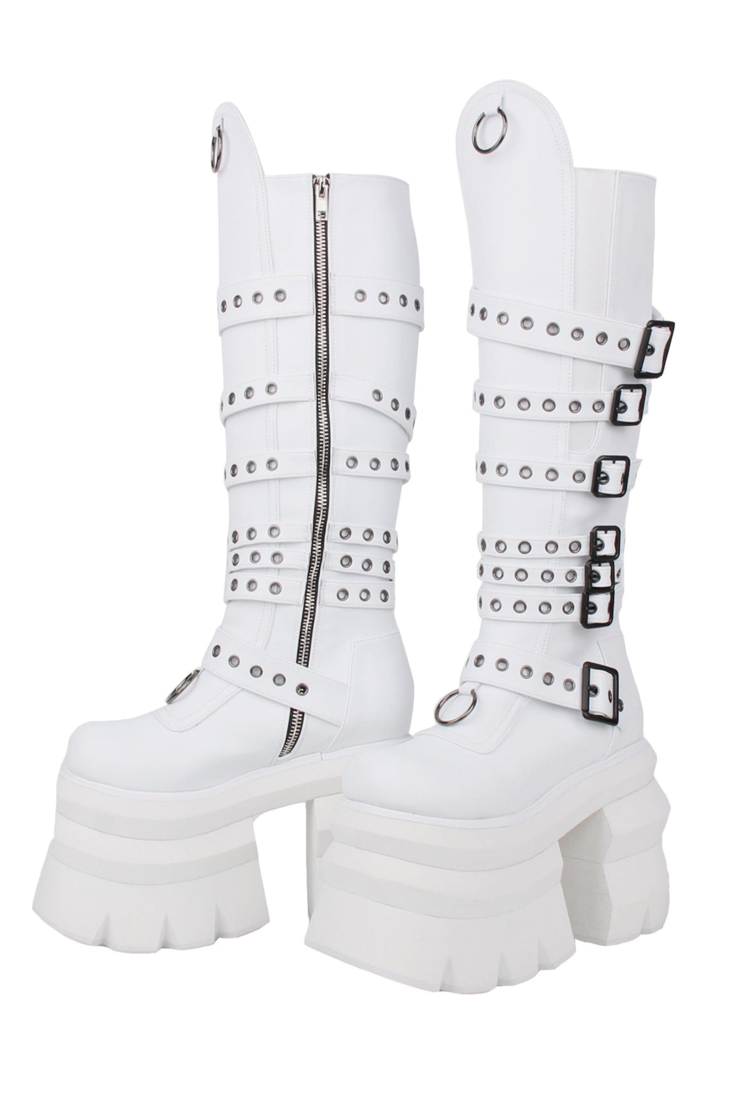 Hohe Punk-Plateau-Stiefel