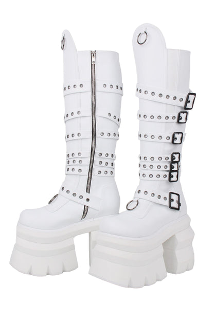 Hohe Punk-Plateau-Stiefel