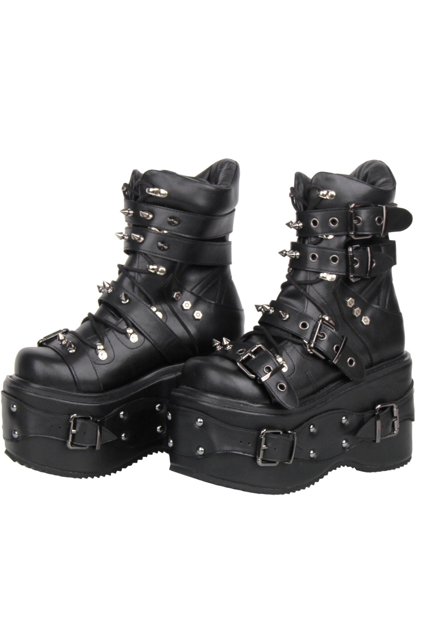 Punk-Nieten-Plateau-Stiefel