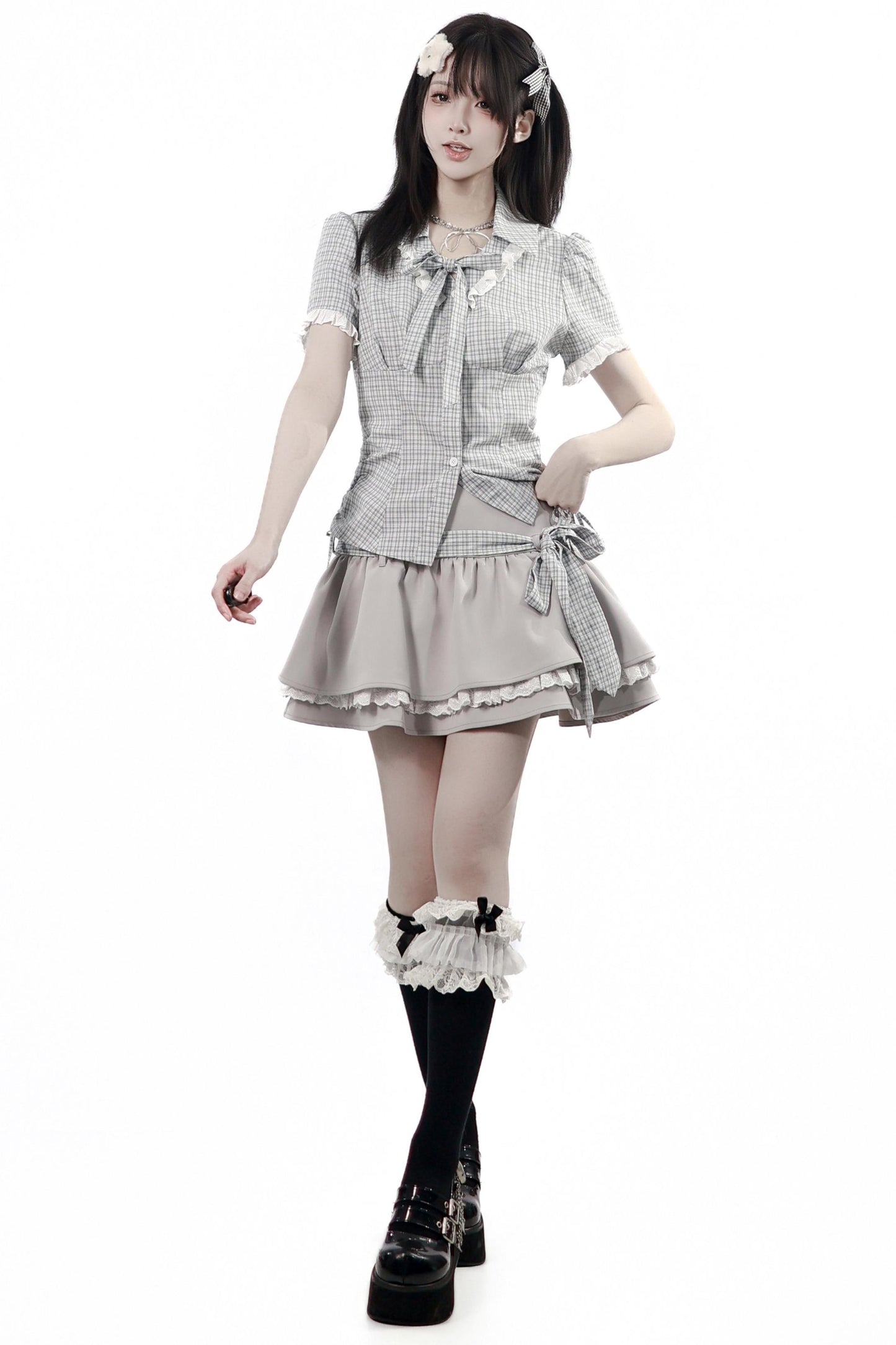 Pastellfarbenes Retro-Girly-Set