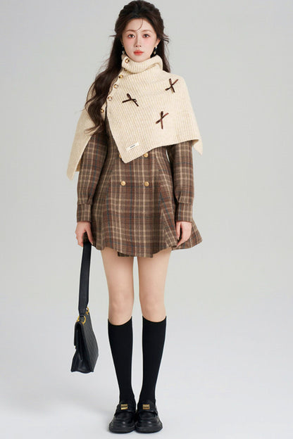 Plaid Sweet Retro Coat