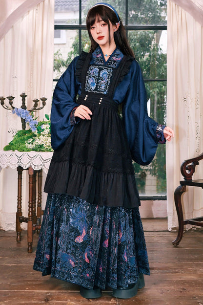 Embroidered Lace Overskirt
