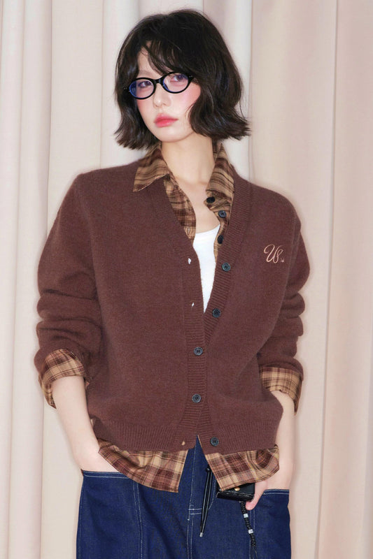 Fake-Zweiteiler-Strickpullover